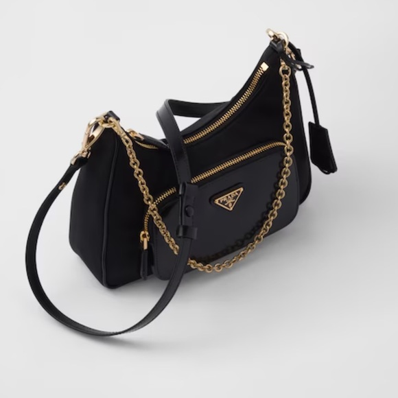 PRADA 2023 Re-Nylon and Brushed Leather Mini-Bag - Picture 3 of 15